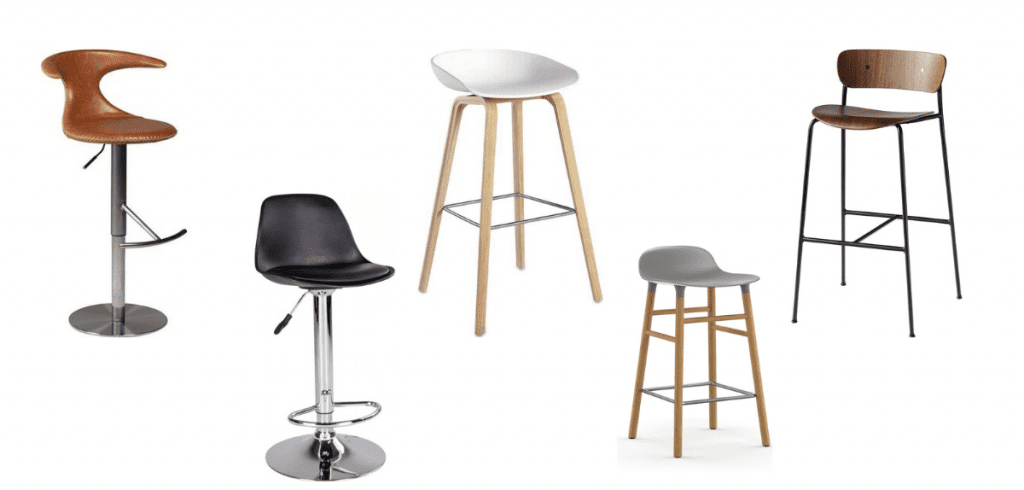 Barstole med ryglæn